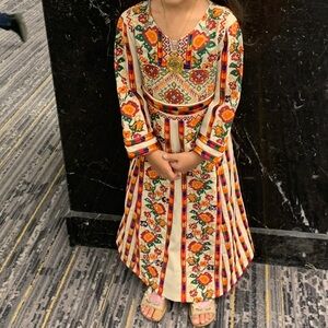 Girls Palestinian thobe